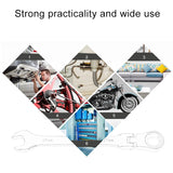 12mm Dual-use Opening Plum Ratcheting Angled Wrench , Length: 16.5cm, 12mm