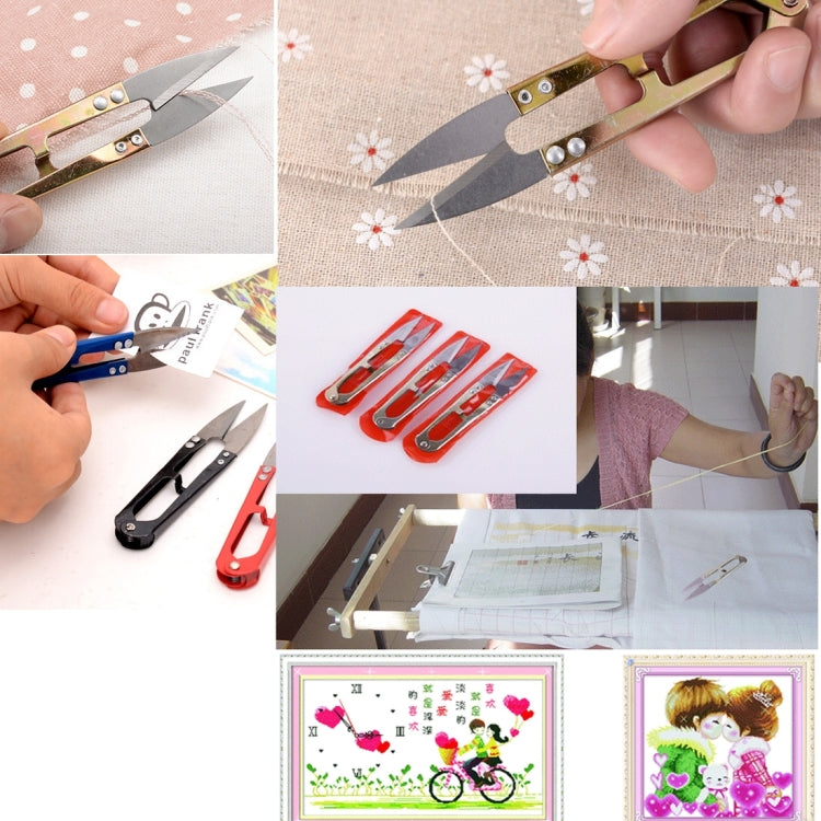 12 PCS Iron & Steel Thread Clippers , Size: 110 x 25 x 0.8mm, S-ETP-0901F, S-ETP-0901H