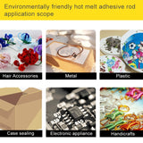 10 PCS Practical Transparent White Hot Melt Glue Stick, Size: 270 x 7mm, 270 x 7mm