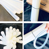 10 PCS Practical Transparent White Hot Melt Glue Stick, Size: 270 x 7mm, 270 x 7mm