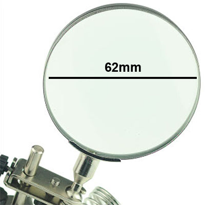 Helping Hand Magnifier, Hand Soldering Iron Stand Helping 2x Optical Magnifying Solder Tool, 2X