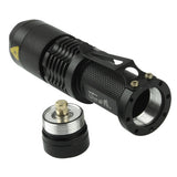 3 Mode, Cree XM-L T6 LED, White Light, Luminous Flux: 700lm, Length: 11.6cm