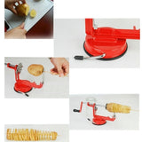 Spiral Potato Slicer, Size: about 21cm x 13cm, Spiral Potato Slicer