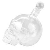 Crystal Glass Skull Bottle for Vodka & Whiskey & Beer Liqueur & Red Wine & Other Beverage, 350ML
