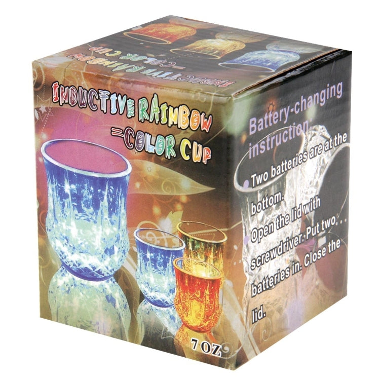 Creative Colorful LED Light Pineapple Inductive Rainbow Color Cup, LED Light Pineapple Cup