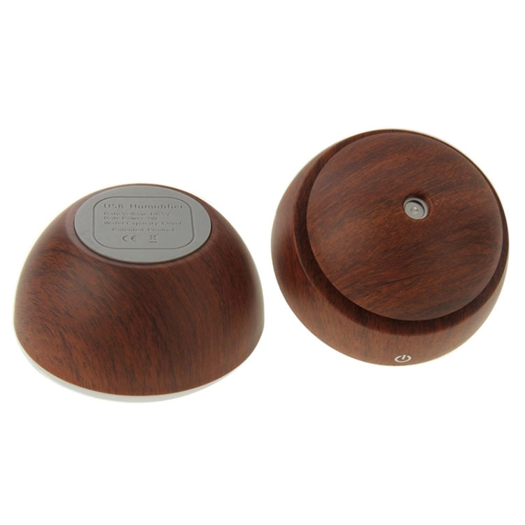 LM-X1 USB Rechargeable Wood Texture 3W Ultrasonic Aroma Air Humidifier, LM-X1