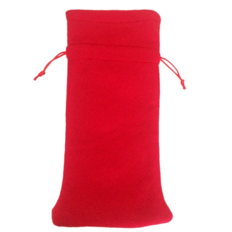 3 PCS Santa Pattern Christmas Dinner Table Decoration Plush Champagne Wine Bottle Bag, Santa Pattern 2