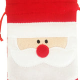 3 PCS Santa Pattern Christmas Dinner Table Decoration Plush Champagne Wine Bottle Bag, Santa Pattern 2