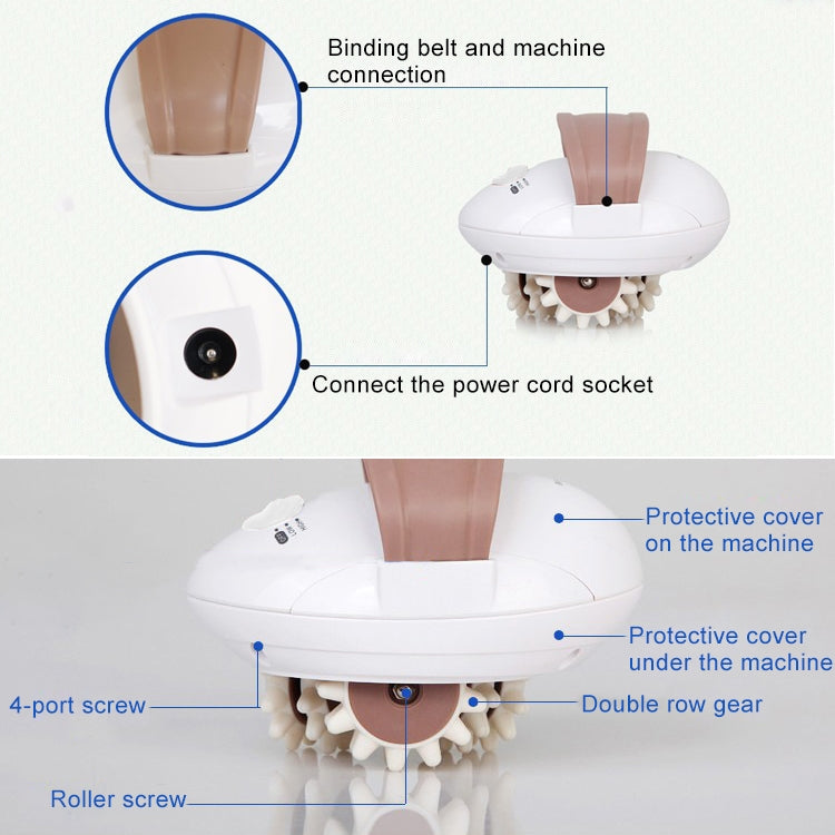 3D Mini Full Body Slimming Massager Roller Electric Slimmer Loss Weight Device, EU Plug