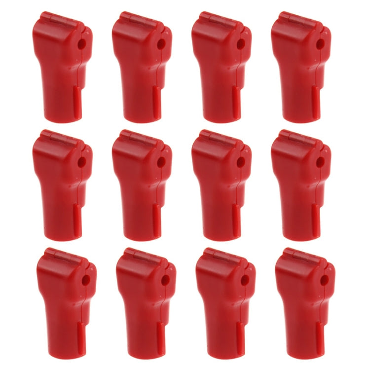 12 PCS Red ABS Display Hook / Security Lock Hook, 5.0mm Lock Hook Red, 6.0mm Lock Hook Red 6.0mm Lock Hook Red S-IP5G-7025A