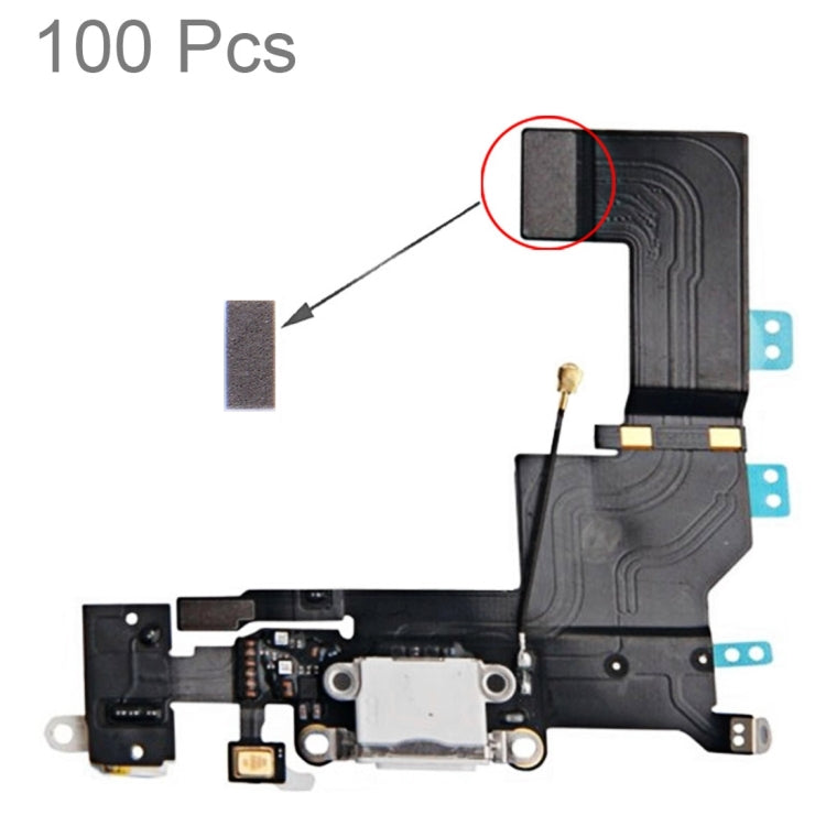 100 PCS Sponge Foam Pad for iPhone 5S Charging Port Flex Cable, For iPhone 5S