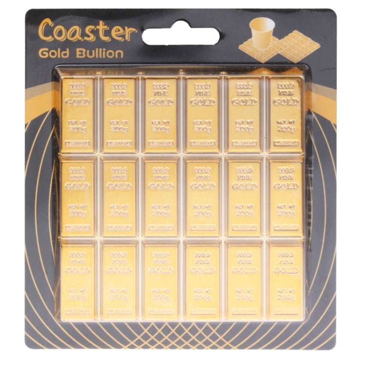 Creative Gold Bar Shaped Anti-slip Heat Insulation Mat for Dishware, Gold Bar Shaped Heat Insulation Mat