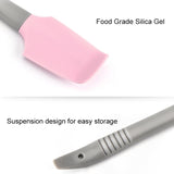 4 PCS Silicone Scraper Butter Spreader Knife Cake Smoother Cake Baking Tool, Silicone Scraper(Pink), Silicone Scraper(Blue)