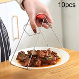 10pcs High Quality Kitchen Gadget Stainless Steel Pot Clip, Pot Clip Pot Clip