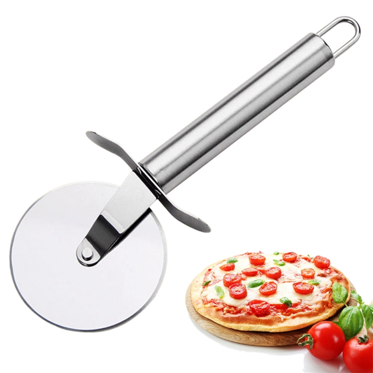 Stainless Steel Round Pizza Cutter Knife, Sigle Wheel
