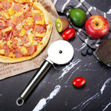 Stainless Steel Round Pizza Cutter Knife, Sigle Wheel