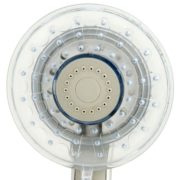 Temperature Detectable 3-Color (Green / Blue / Red) LED Shower Head, No Battery, SDS-A3