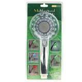 Temperature Detectable 3-Color (Green / Blue / Red) LED Shower Head, No Battery, SDS-A3