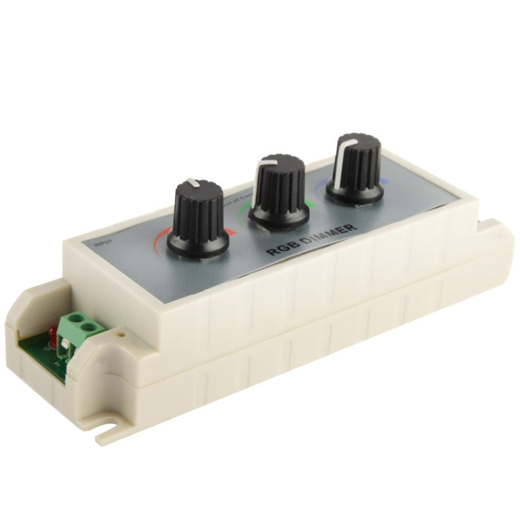 3 Channel RGB LED Dimmer Controller for LED Light Strip DC12-24V, Output Current: 3A Default Title