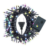 100 LED RGB Light with Controller, Flashing / Fading / Chasing Effect, 220V Colorful Light EU Plug, Warm White EU Plug, White Light EU Plug