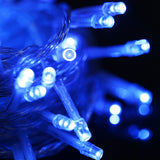 100 LED Light with Controller, Flashing / Fading / Chasing Effect, AC 220V, EU Plug, White Light, Red Light, Orange Light, Blue Light, Pink Light, Purple Light, Yellow Light, Green Light Blue Light Blue Light