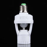 360 Degrees E27 60W PIR Motion Sensor Lamp Holder, Detection Range: Around 6m, AC 110-240V