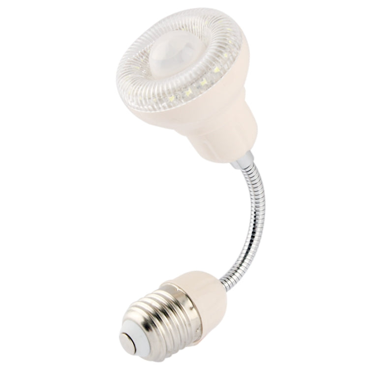 1.8W E27 Spiral Human Sensor Light Control Energy-saving Night Light, Sensitive Distance: 5 - 7m White