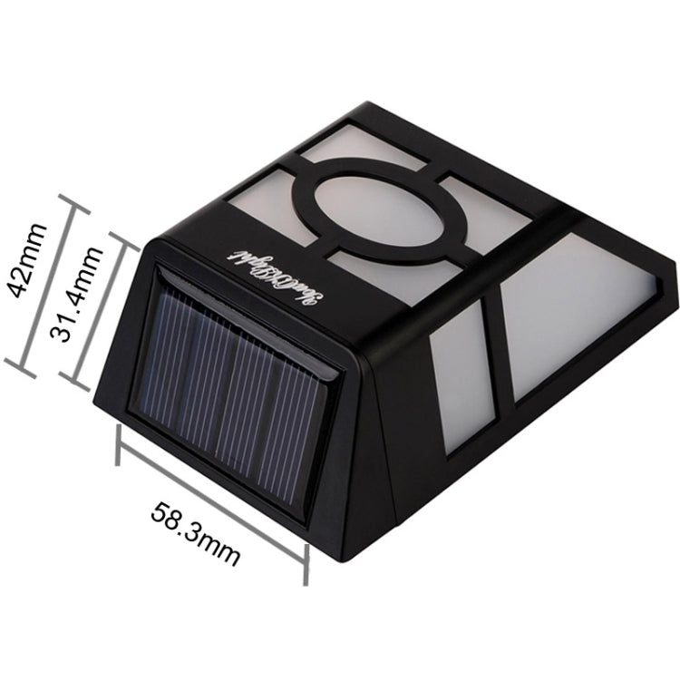 2 LED Fence Lamp Solar Wall Mounted Light, S-LED-3090W, S-LED-3090WW