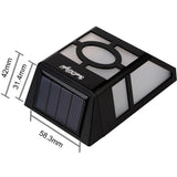 2 LED Fence Lamp Solar Wall Mounted Light, S-LED-3090W, S-LED-3090WW