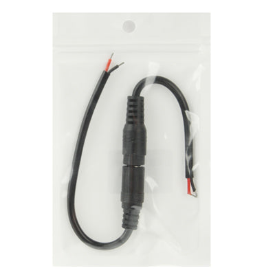 5.5 x 2.1mm DC Power Female Barrel to Male Barrel Connector Adaptor for LED Light Controller, Length: 20cm, S-LED-7566B, S-LED-7566W
