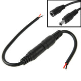 5.5 x 2.1mm DC Power Female Barrel to Male Barrel Connector Adaptor for LED Light Controller, Length: 20cm, S-LED-7566B, S-LED-7566W