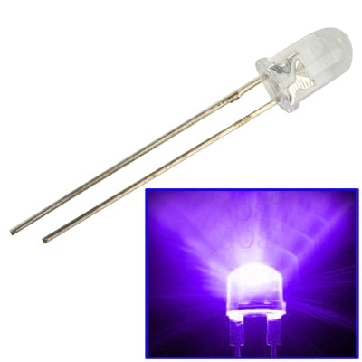 1000 PCS 5mm Water Clear LED Lamp Purple Light