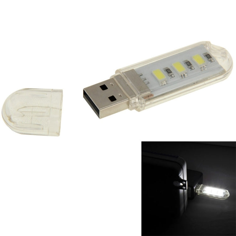 3 LED SMD 5630 1.5W USB Flash Disk Style USB Light Lamp, White Light, Green Light, Warm White Light White Light White Light