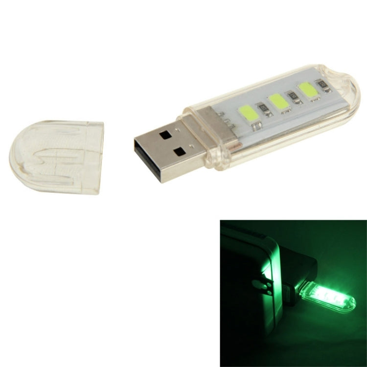 3 LED SMD 5630 1.5W USB Flash Disk Style USB Light Lamp, White Light, Green Light, Warm White Light Green Light Green Light