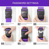 Luggage Strap Cross Belt Adjustable Packing Band Belt Strap with Password Lock for Luggage Travel Suitcase