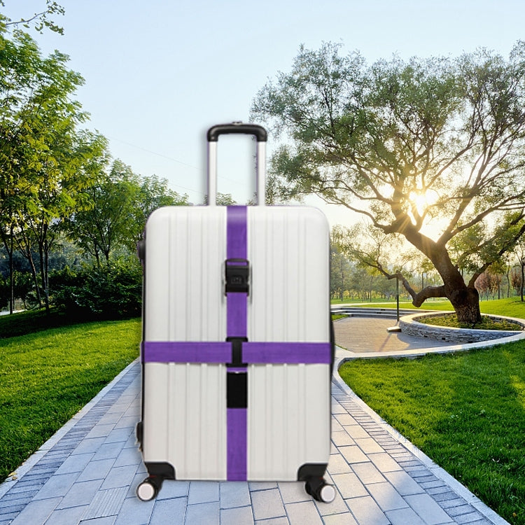 Luggage Strap Cross Belt Adjustable Packing Band Belt Strap with Password Lock for Luggage Travel Suitcase