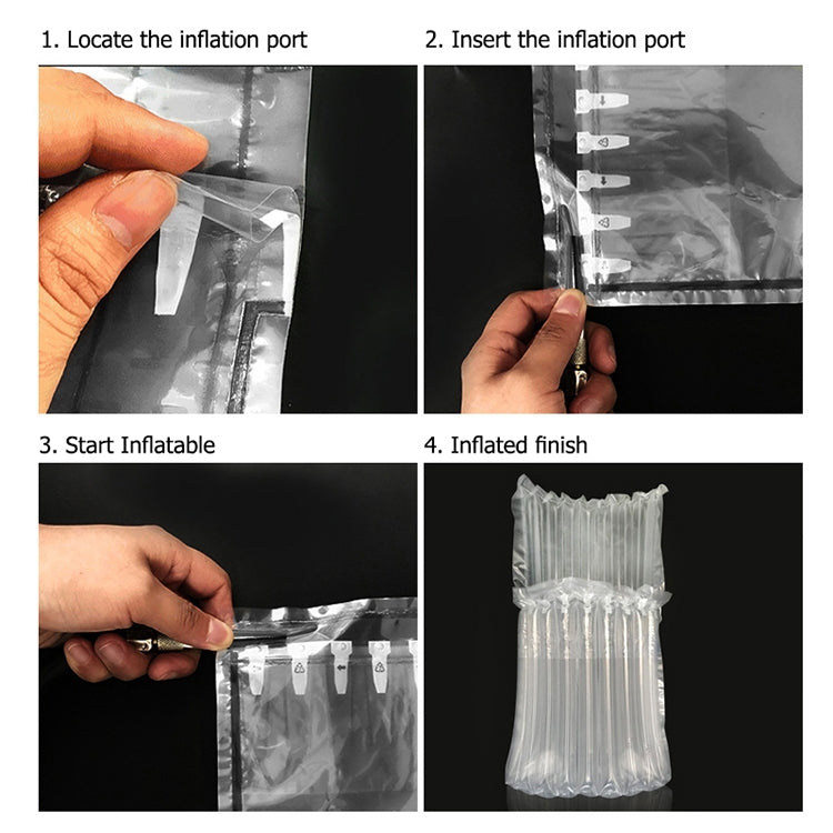 100 PCS Air Volumn Cushion Bag Packing with Customized Logo & Design for Mobile Phones & Spare Parts & Gift Box Package, Size: 34x24x1.5cm, 34x24x1.5cm