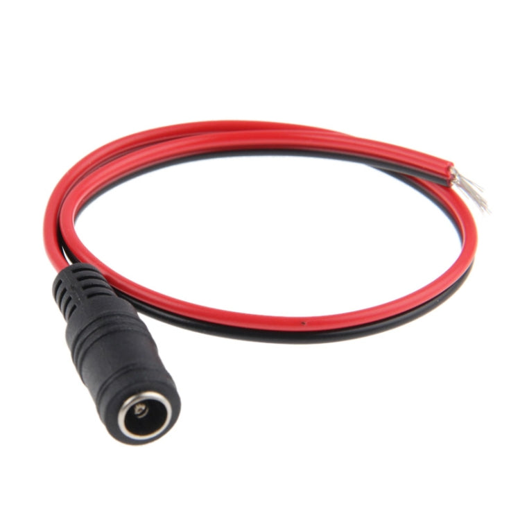 100 PCS 5.5 x 2.1mm DC Power Female Barrel Connector Adaptor for LED Light Controller, Length: 30cm Default Title