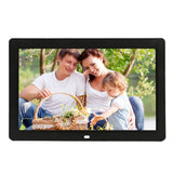12 inch LED Display Multi-media Digital Photo Frame with Holder & Music & Movie Player, Support USB / SD / Micro SD / MMC / MS / XD Card Input