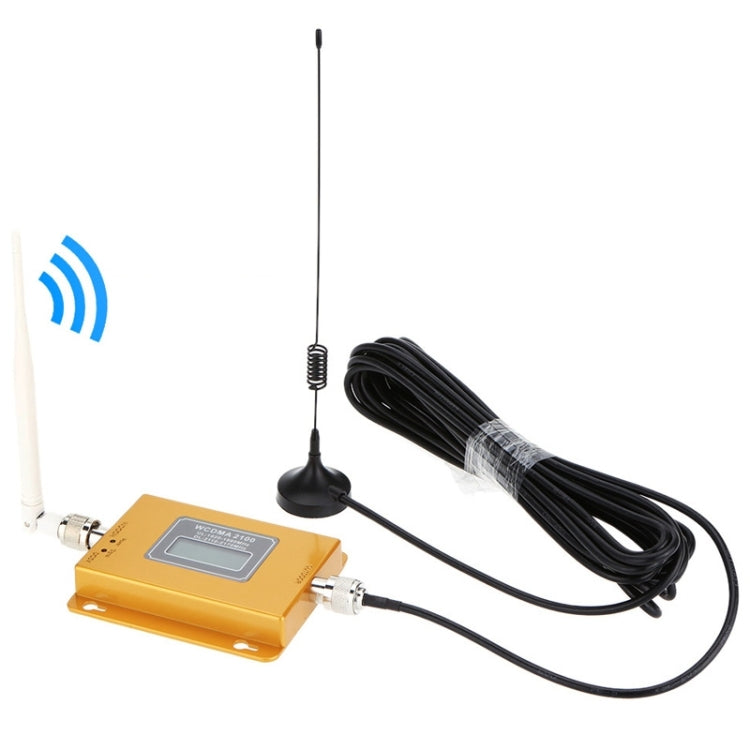 WCDMA 2100MHz Mobile Phone Signal Booster / LCD Signal Repeater with Sucker Antenna, WCDMA 2100MHz WCDMA 2100MHz