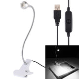 3W 360 Degree Rotation USB Metal Flexible Neck LED Light with Switch & Clip (Warm White Light Silver), S-UL-3119, S-UL-3119A, S-UL-3119B, S-UL-3119S