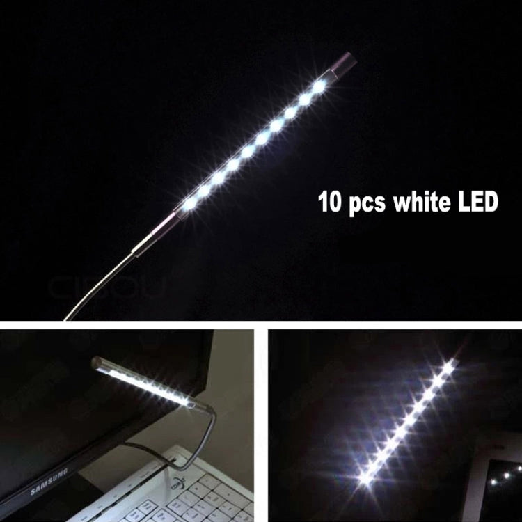 10-LED, 1W, White Light, 10-LED (Silver)
