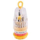 31 in 1 Micro Pocket Precision Screwdriver Watch Repair Tool Set Kit, Random Color Delivery, 31 in 1