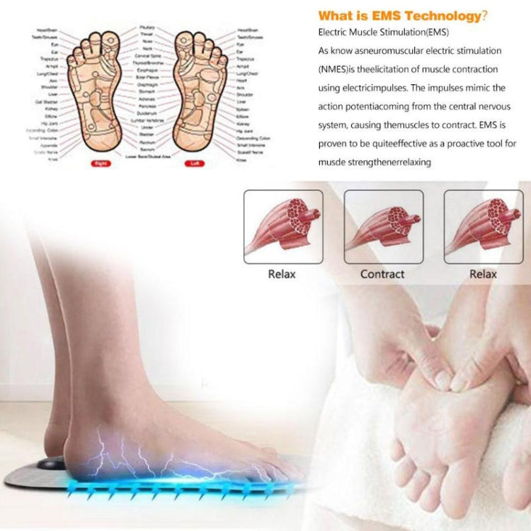 EMS Micro-current Smart Foot Pad Foot Massage Physical Therapy (Rechargeable Version), Rechargeable Version