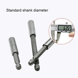 5 PCS 1/4 Electric Batch Head High Magnetism Connecting Rod Pistol Drill Extension Rod Sleeve Fast Turning Joint, Length: 150mm, 150mm Joint