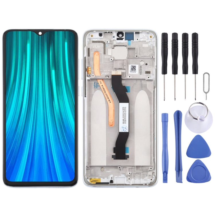 LCD Screen and Digitizer Full Assembly with Frame (Double SIM Card Version) for Xiaomi Redmi Note 8 Pro, For Xiaomi Redmi Note 8 Pro, For Xiaomi Redmi Note 8 Pro (Double card), For Redmi Note 8 Pro (Green), For Redmi Note 8 Pro For Redmi Note 8 Pro White