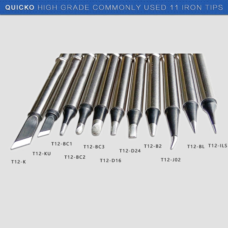 QUICKO T12-ILS Black Welding Lead-free Soldering Iron Tip, T12-ILS