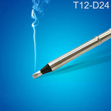 QUICKO T12-D24 Black Welding Lead-free Soldering Iron Tip, T12-D24