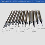 QUICKO T12-D24 Black Welding Lead-free Soldering Iron Tip, T12-D24
