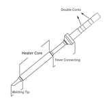 QUICKO TS100 Lead-free Electric Soldering Iron Tip, TS-KU, TS-KU, TS-B2, TS-BC2, TS-C4, TS-D24, TS-I, TS-ILS, TS-K